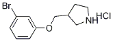 3-[(3-Bromophenoxy)methyl]pyrrolidinehydrochloride 구조식 이미지