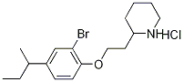 2-{2-[2-Bromo-4-(sec-butyl)phenoxy]-ethyl}piperidine hydrochloride Structure