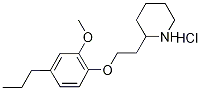 2-[2-(2-Methoxy-4-propylphenoxy)ethyl]piperidinehydrochloride 구조식 이미지