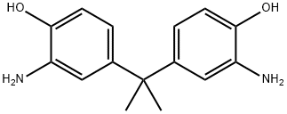 2,2-비스(3-아미노-4-히드록시페닐)프로판 구조식 이미지