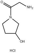 2-Amino-1-(3-hydroxy-1-pyrrolidinyl)-1-ethanonehydrochloride Structure