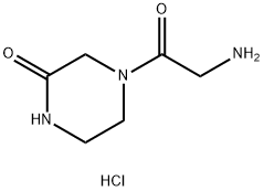 4-(2-Aminoacetyl)-2-piperazinone hydrochloride Structure