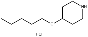 4-(Pentyloxy)piperidine hydrochloride 구조식 이미지