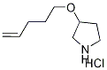 3-(4-Pentenyloxy)pyrrolidine hydrochloride 구조식 이미지