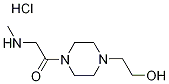 1-[4-(2-Hydroxyethyl)-1-piperazinyl]-2-(methylamino)-1-ethanone hydrochloride 구조식 이미지