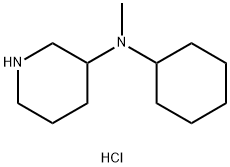 N-Cyclohexyl-N-methyl-3-piperidinaminedihydrochloride 구조식 이미지