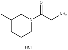 2-Amino-1-(3-methyl-1-piperidinyl)-1-ethanonehydrochloride 구조식 이미지