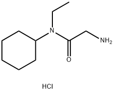 2-Amino-N-cyclohexyl-N-ethylacetamidehydrochloride 구조식 이미지