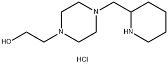 2-[4-(2-Piperidinylmethyl)-1-piperazinyl]-1-ethanol dihydrochloride Structure