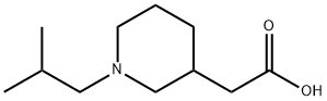 2-(1-Isobutyl-3-piperidinyl)acetic acid Structure