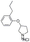 3-(2-Propylphenoxy)pyrrolidine hydrochloride Structure