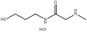 N-(3-Hydroxypropyl)-2-(methylamino)acetamidehydrochloride Structure