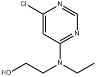 2-[(6-Chloro-4-pyrimidinyl)(ethyl)amino]-1-ethanol Structure