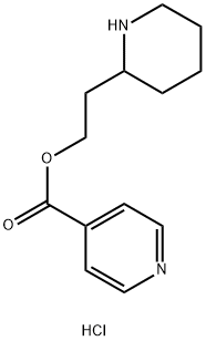 2-(2-Piperidinyl)ethyl isonicotinate hydrochloride 구조식 이미지