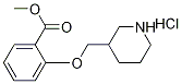 Methyl 2-(3-piperidinylmethoxy)benzoatehydrochloride 구조식 이미지