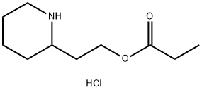 2-(2-Piperidinyl)ethyl propanoate hydrochloride Structure