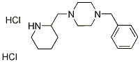 1-Benzyl-4-(2-piperidinylmethyl)piperazinedihydrochloride Structure