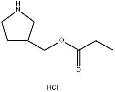 3-Pyrrolidinylmethyl propanoate hydrochloride Structure