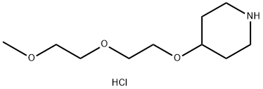 2-(2-Methoxyethoxy)ethyl 4-piperidinyl etherhydrochloride 구조식 이미지