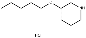 3-(Pentyloxy)piperidine hydrochloride 구조식 이미지
