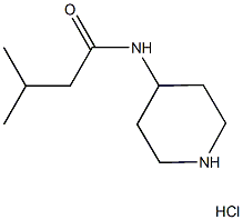 3-Methyl-N-(piperidine-4-yl)butanamido hydrochloride Structure