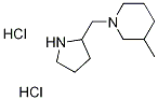 3-Methyl-1-(2-pyrrolidinylmethyl)piperidinedihydrochloride Structure