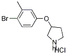 3-(4-Bromo-3-methylphenoxy)pyrrolidinehydrochloride Structure