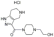 [4-(2-Hydroxyethyl)-1-piperazinyl](4,5,6,7-tetra-hydro-1H-pyrazolo[4,3-c]pyridin-3-yl)methanone HCl 구조식 이미지