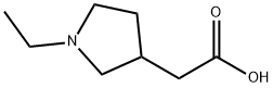 2-(1-Ethylpyrrolidin-3-yl)acetic acid Structure