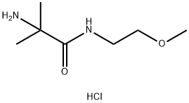 2-Amino-N-(2-methoxyethyl)-2-methylpropanamidehydrochloride Structure