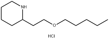 2-[2-(Pentyloxy)ethyl]piperidine hydrochloride Structure