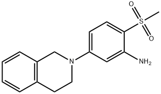 5-[3,4-Dihydro-2(1H)-isoquinolinyl]-2-(methylsulfonyl)aniline Structure