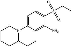 5-(2-Ethyl-1-piperidinyl)-2-(ethylsulfonyl)-phenylamine 구조식 이미지