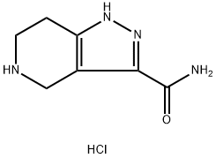 4,5,6,7-Tetrahydro-1H-pyrazolo[4,3-c]pyridine-3-carboxamide hydrochloride Structure