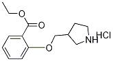 Ethyl 2-(3-pyrrolidinylmethoxy)benzoatehydrochloride Structure