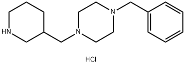 1-Benzyl-4-(3-piperidinylmethyl)piperazinedihydrochloride Structure