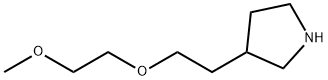 3-[2-(2-Methoxyethoxy)ethyl]pyrrolidine 구조식 이미지