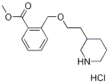 Methyl 2-{[2-(3-piperidinyl)ethoxy]-methyl}benzoate hydrochloride 구조식 이미지