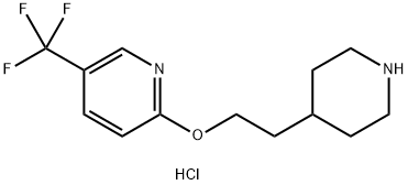 2-[2-(4-Piperidinyl)ethoxy]-5-(trifluoromethyl)-pyridine hydrochloride 구조식 이미지