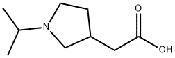 2-(1-Isopropyl-3-pyrrolidinyl)acetic acid Structure