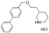 3-[2-([1,1'-Biphenyl]-4-ylmethoxy)ethyl]-piperidine hydrochloride Structure
