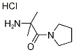2-Amino-2-methyl-1-(1-pyrrolidinyl)-1-propanonehydrochloride Structure