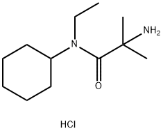 2-Amino-N-cyclohexyl-N-ethyl-2-methylpropanamidehydrochloride 구조식 이미지
