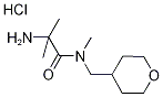 2-Amino-N,2-dimethyl-N-(tetrahydro-2H-pyran-4-ylmethyl)propanamide hydrochloride Structure