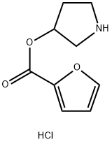 3-Pyrrolidinyl 2-furoate hydrochloride 구조식 이미지