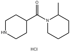 (2-Methyl-1-piperidinyl)(4-piperidinyl)methanonehydrochloride 구조식 이미지