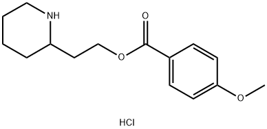 2-(2-Piperidinyl)ethyl 4-methoxybenzoatehydrochloride Structure