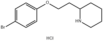 2-[2-(4-Bromophenoxy)ethyl]piperidinehydrochloride 구조식 이미지