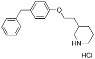 3-[2-(4-Benzylphenoxy)ethyl]piperidinehydrochloride 구조식 이미지