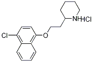 2-{2-[(4-Chloro-1-naphthyl)oxy]ethyl}piperidinehydrochloride 구조식 이미지